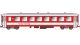 Personenwagen B 4268 FO Einheitswagen 2. Kl. FO rot/wei�